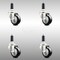 Service Caster 3 Inch 316SS Black Polyurethane Swivel 1-1/8 Inch Expanding Stem Caster Set SCC SCC-SS316EX20S314-PPUB-BLK-118-4 - alternate 1